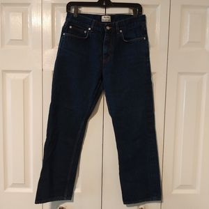 Acne Studios Shore Raw Cropped Jeans